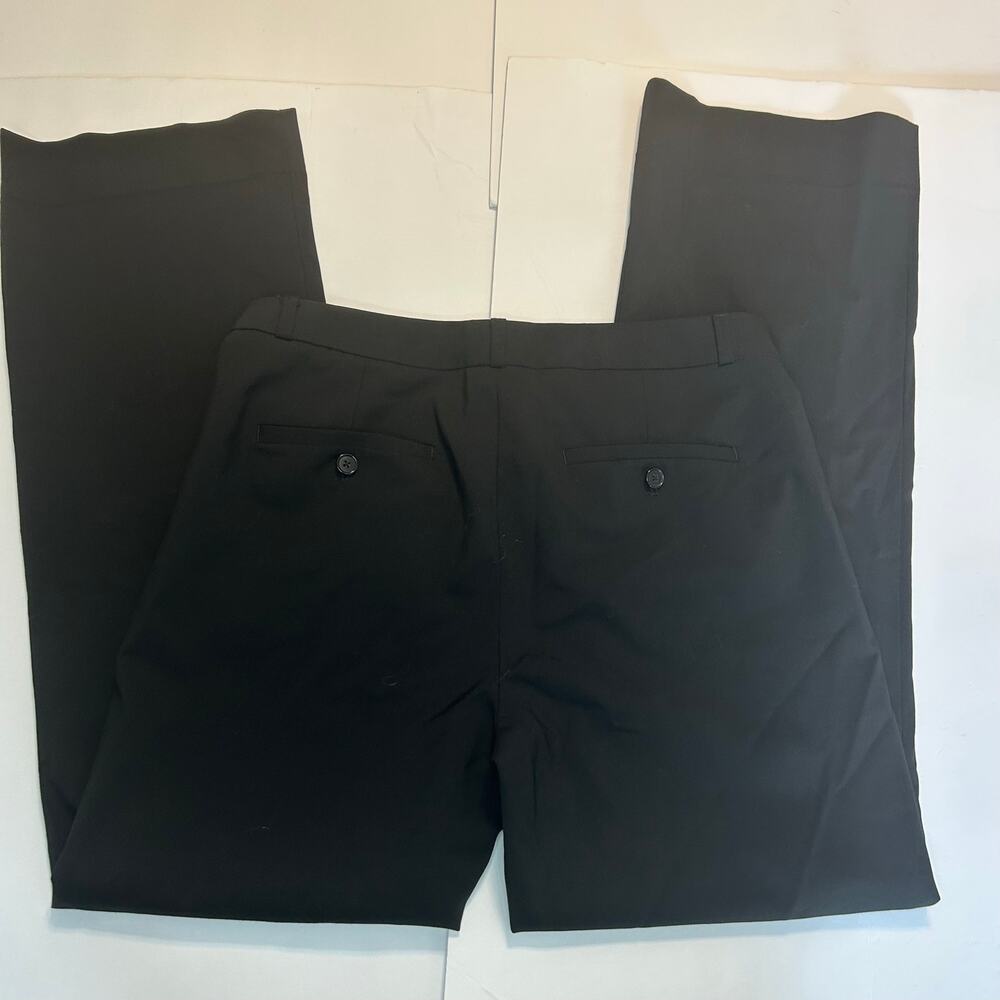 Banana Republic Wool blend Logan Work Pants in Black. Side pockets. Women 10P - Picture 3 of 8